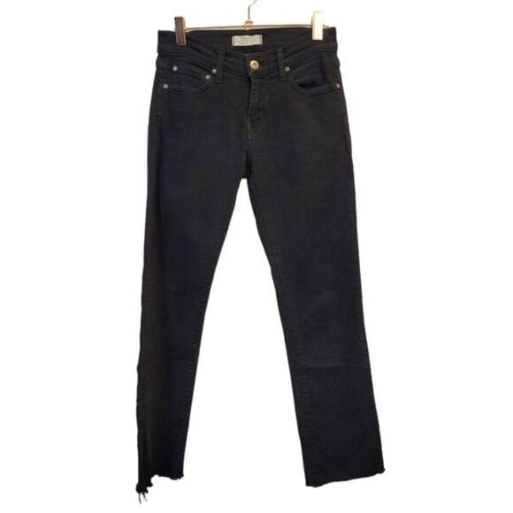 Principle Denim Innovators | Raw Hem Skinny Jeans Black